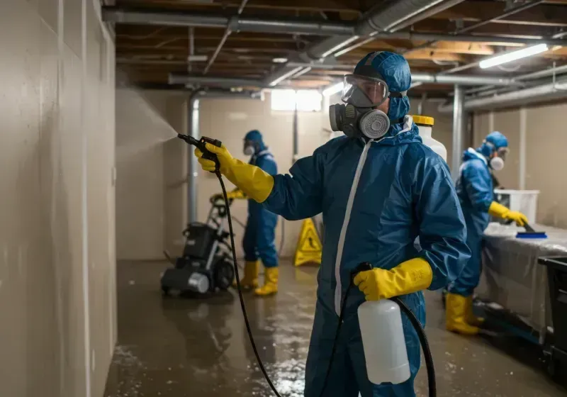 Basement Sanitization and Antimicrobial Treatment process in Oakdale, CA